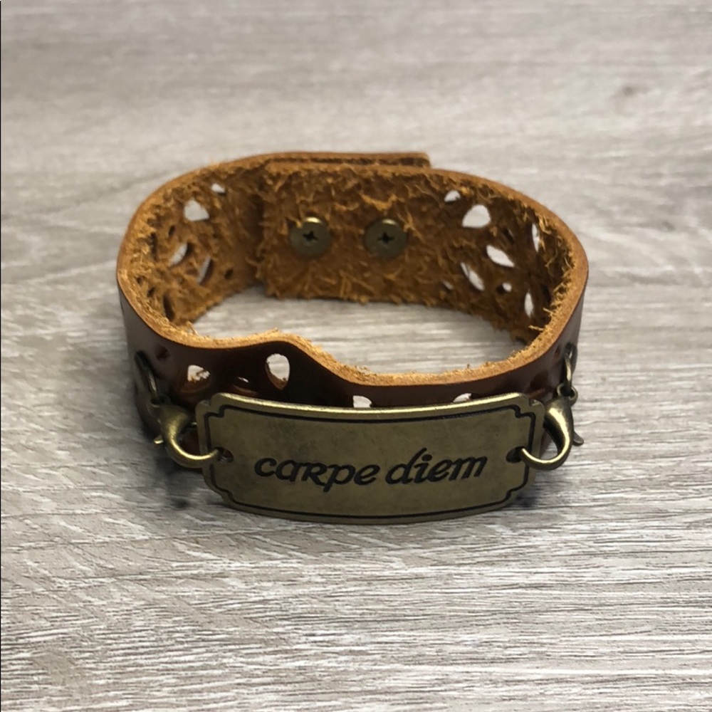 Brown Leather Hand Made Bracelet
